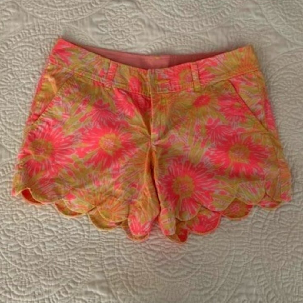 Lilly Pulitzer Buttercup Shorts (2) Sunkissed (Pink + Yellow)